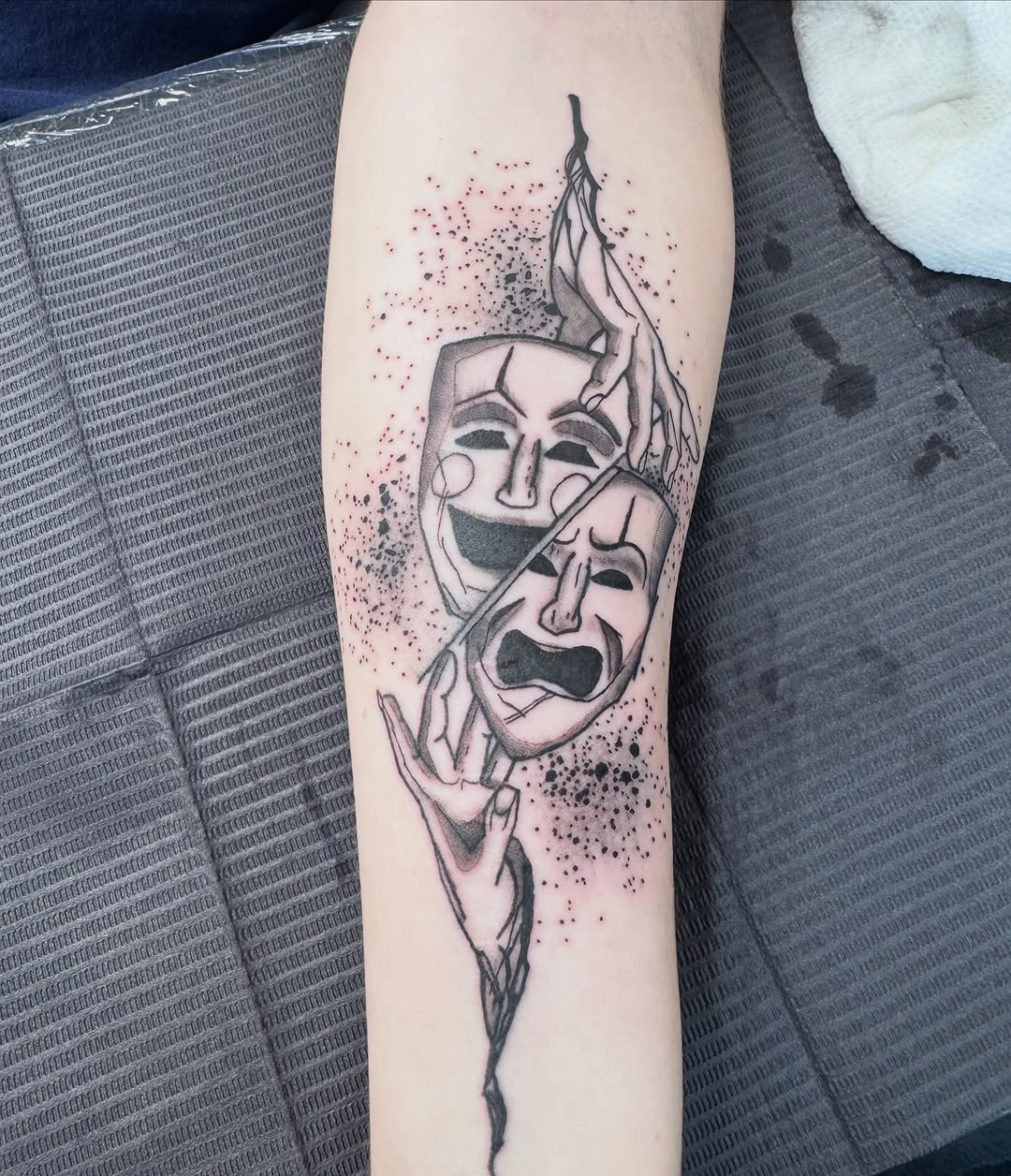 Tattoo by @brandonspindlertattoos — black_and_grey, illustrative