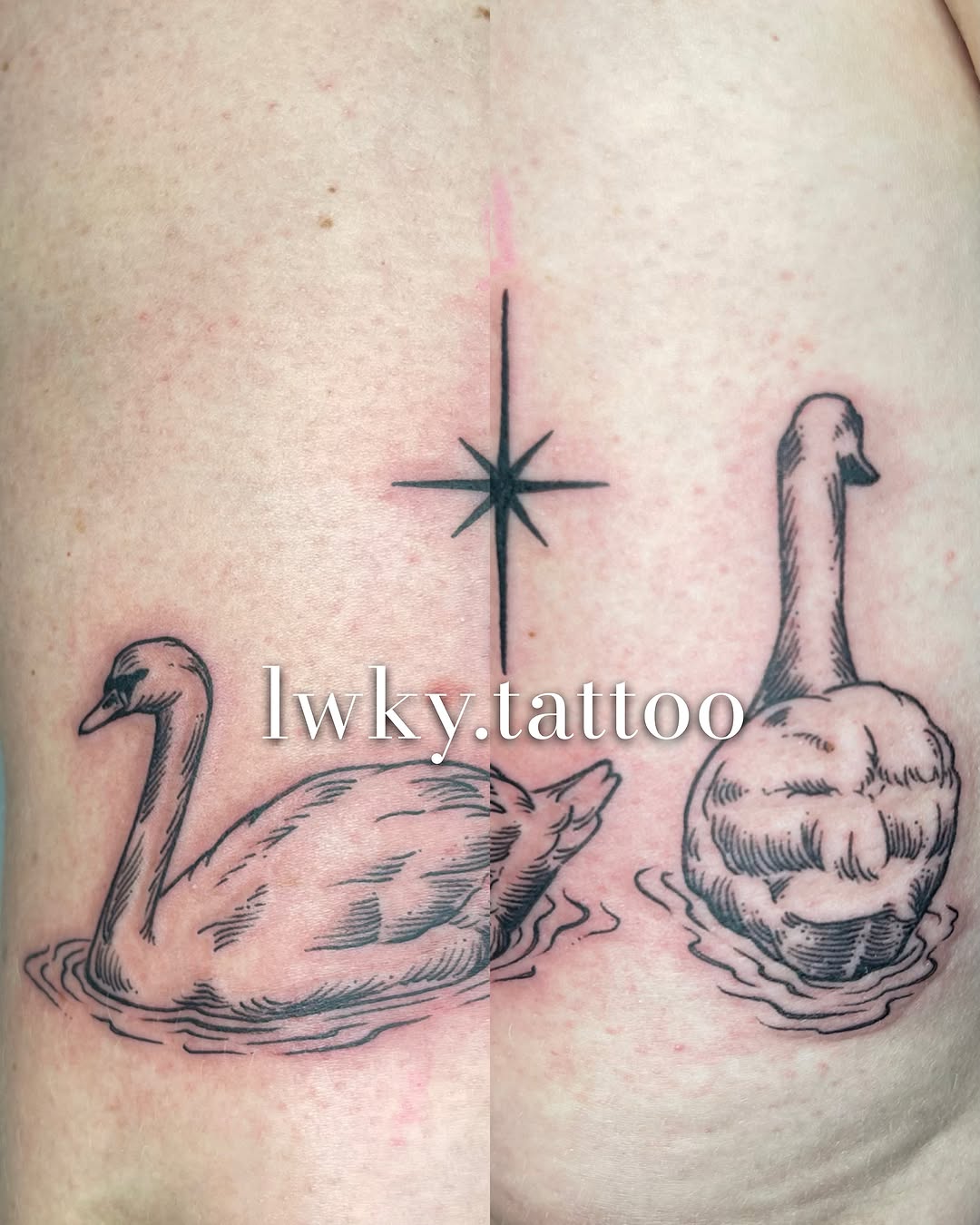 Tattoo by @lwky.tattoo โ black_and_grey, illustrative