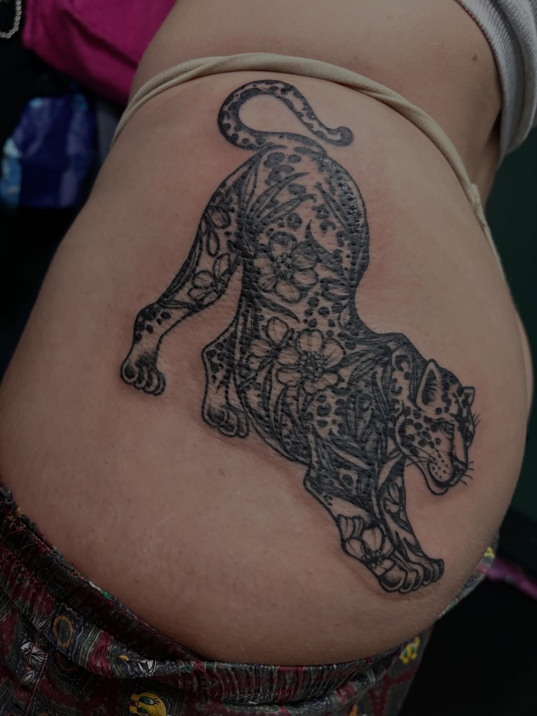 Tattoo by @sassafrastats — black_and_grey, blackwork
