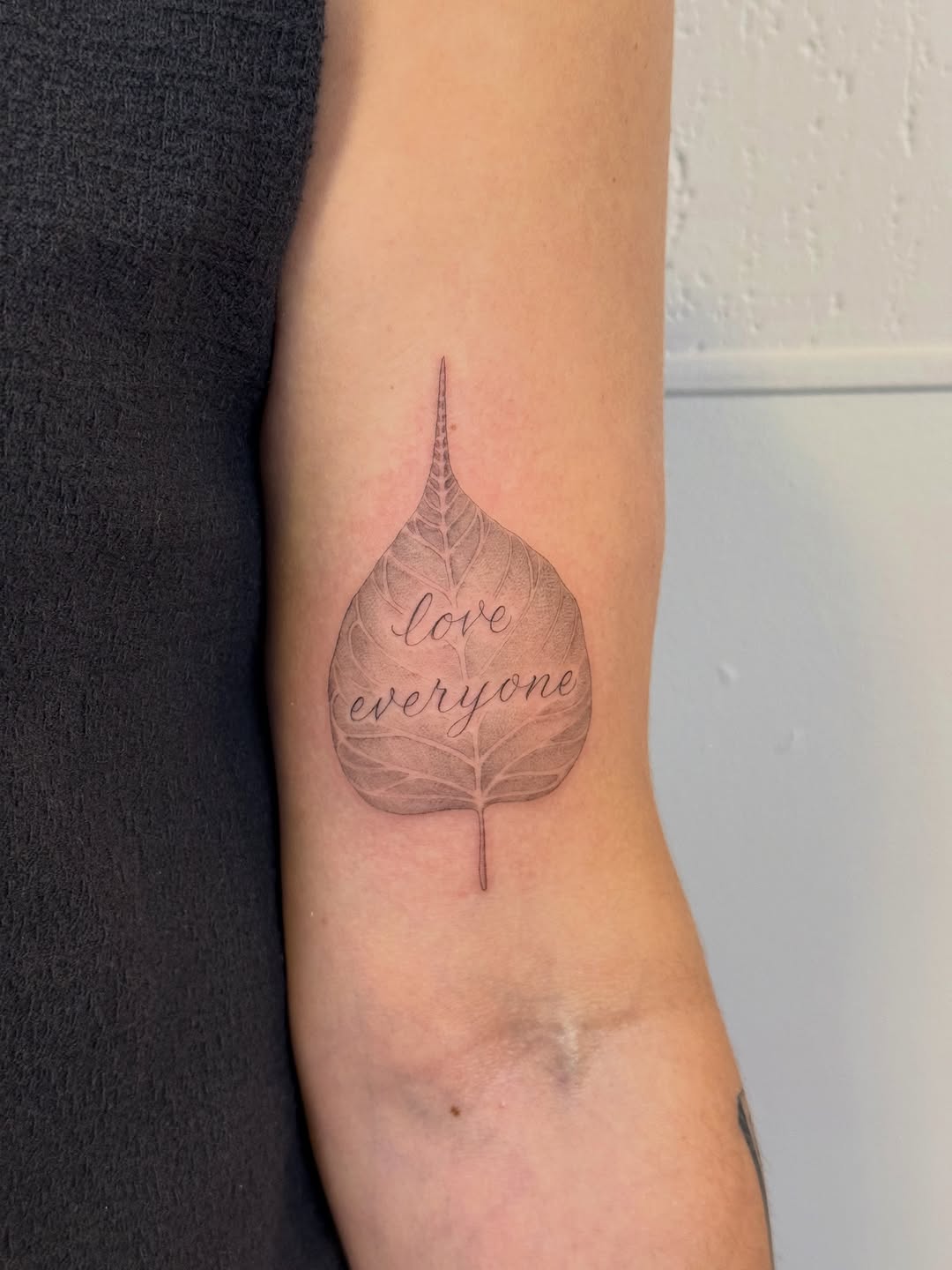 Tattoo by @justinturkus — fine_line, lettering_script