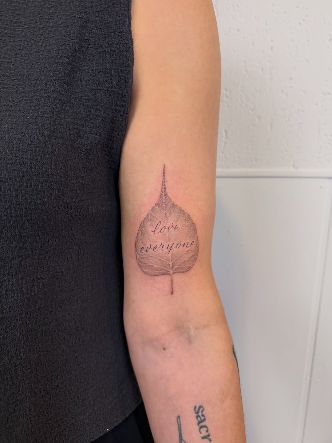 Tattoo by @justinturkus — fine_line, lettering_script