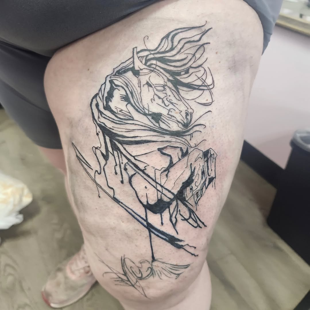 Tattoo by @merreart_007 β sketch