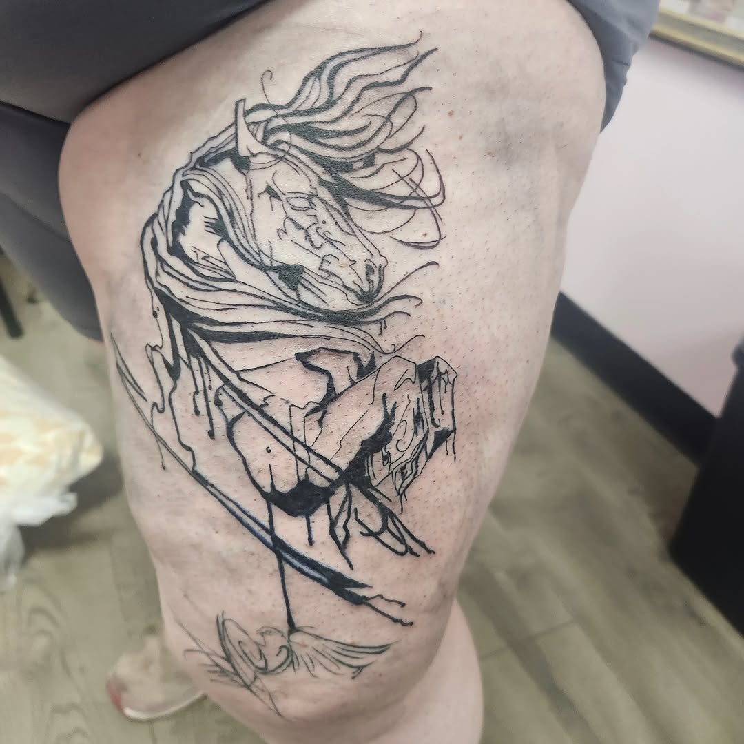 Tattoo by @merreart_007 β sketch