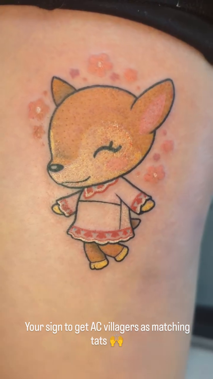 Tattoo by @mythic.cryptid — anime