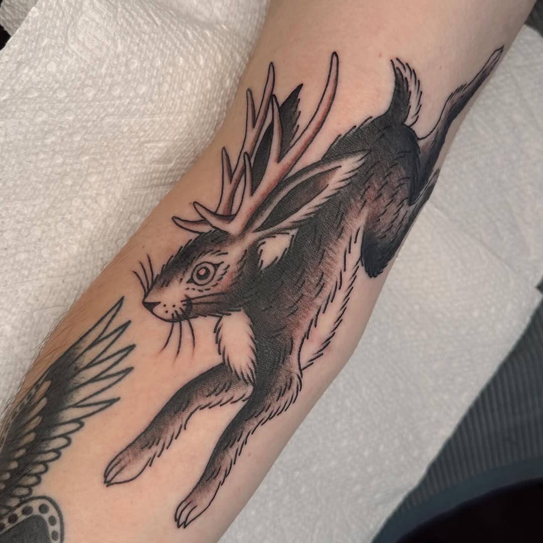 Tattoo by @heiditattoo — american_traditional, black_and_grey