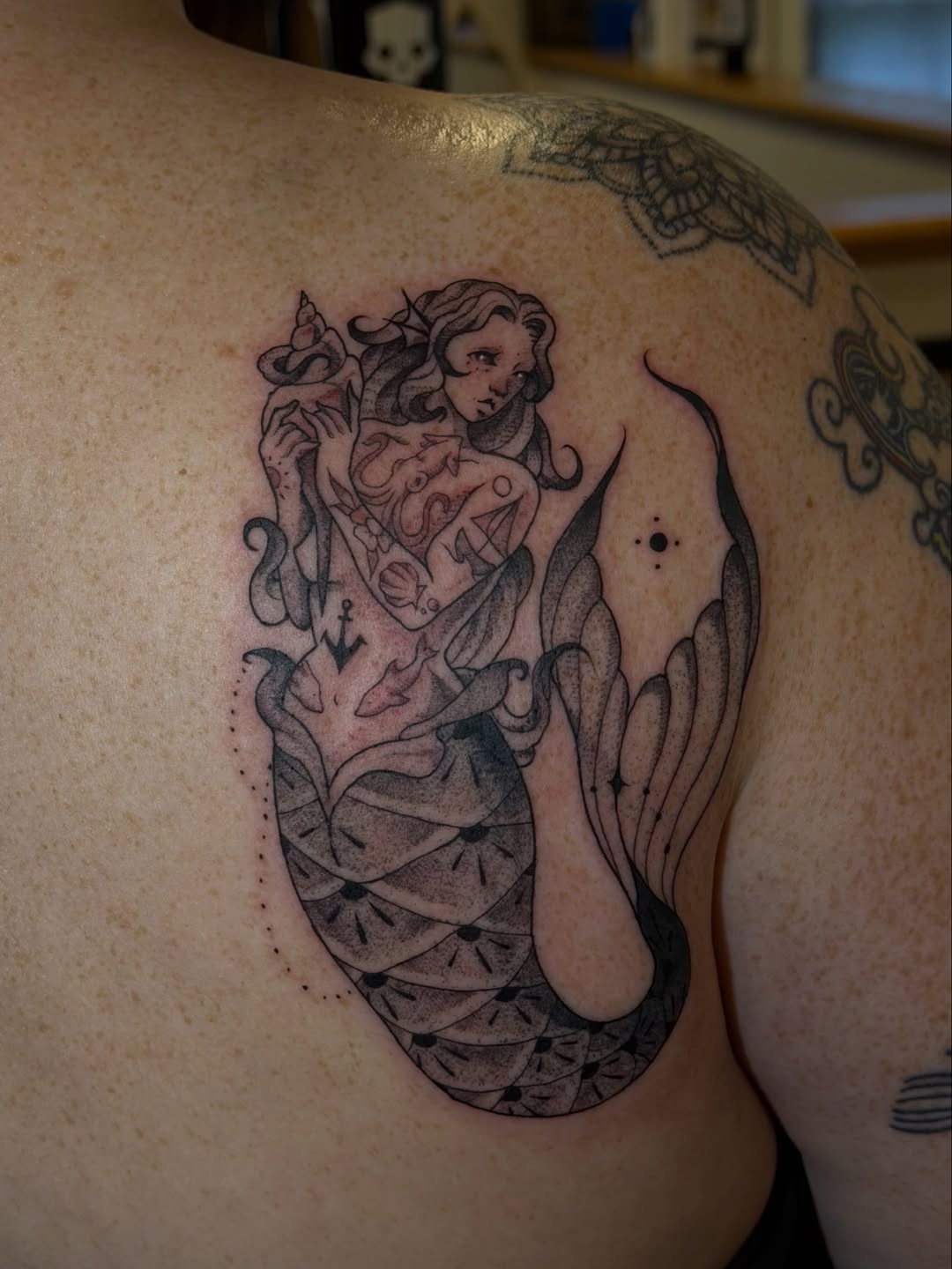 Tattoo by @gianna.tattoos — dotwork