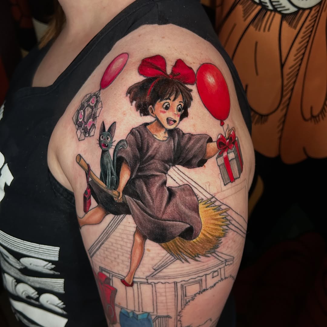 Tattoo by @paisleytattoos — illustrative, anime