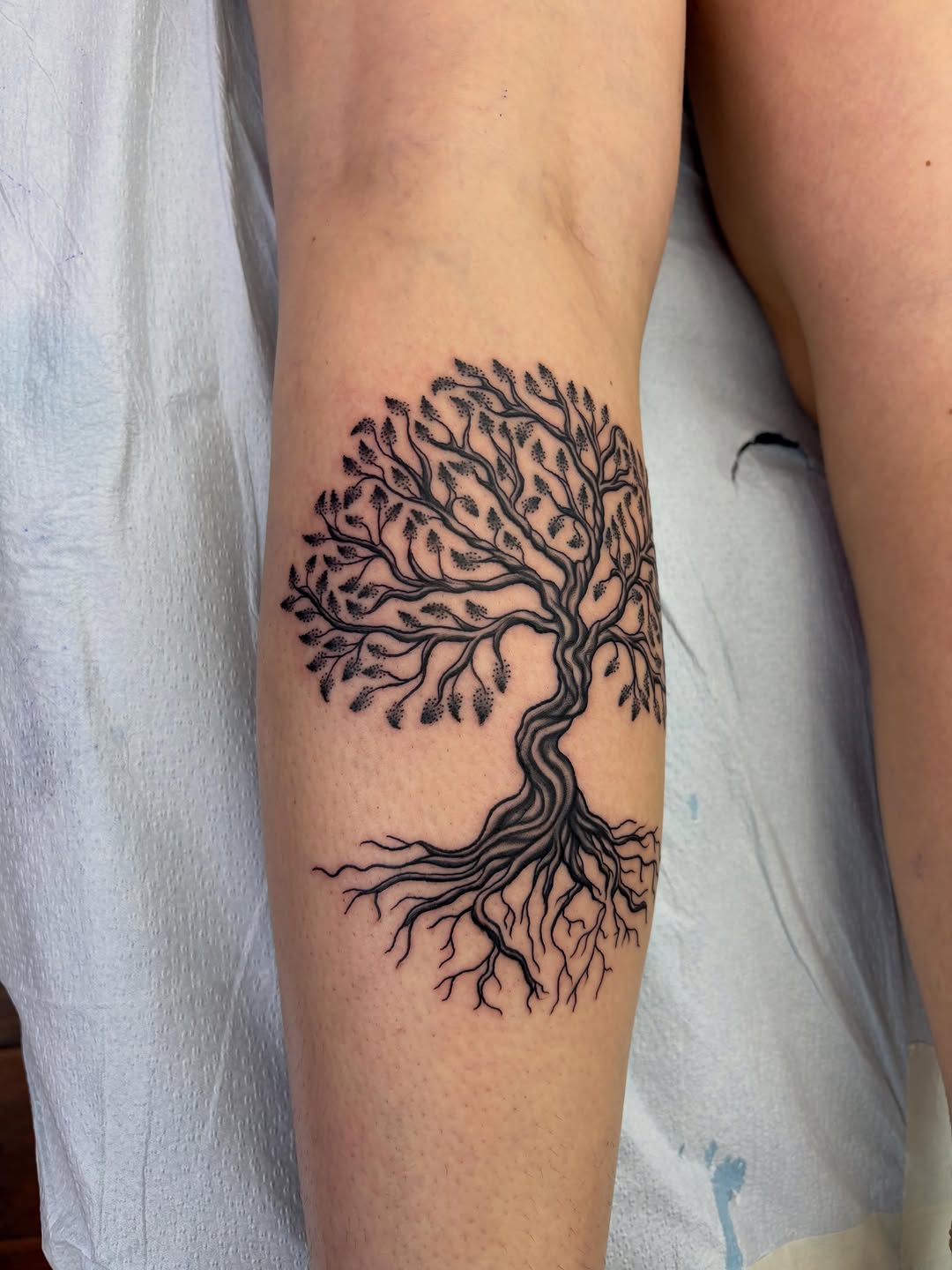 Tattoo by @skyecaliforniaink — black_and_grey, realism