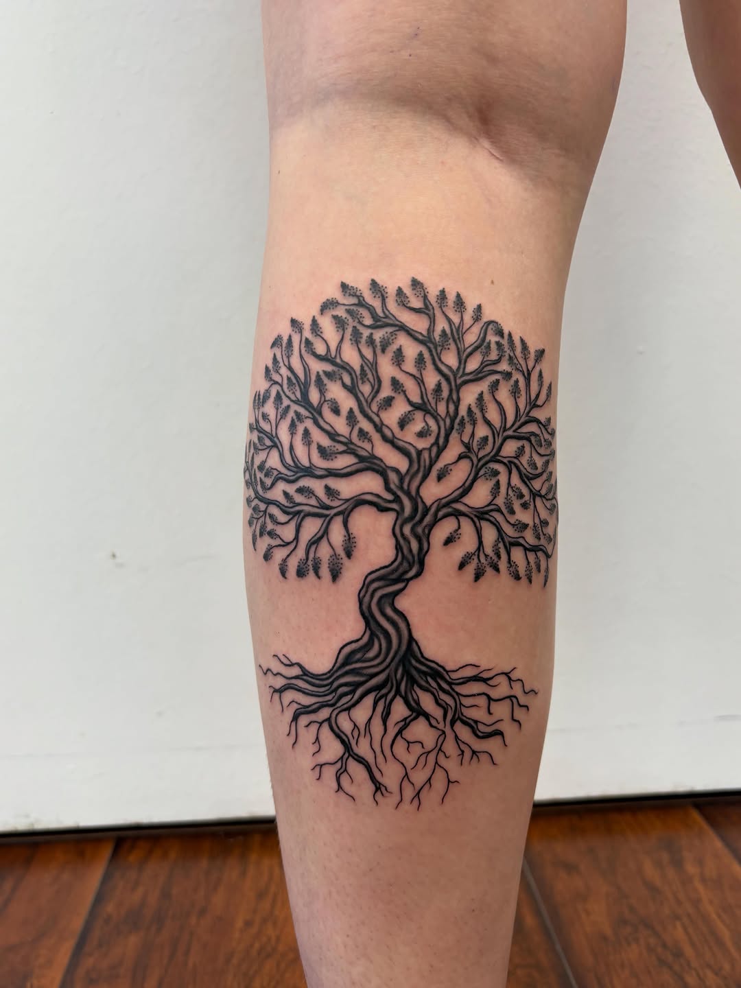 Tattoo by @skyecaliforniaink — black_and_grey, ornamental