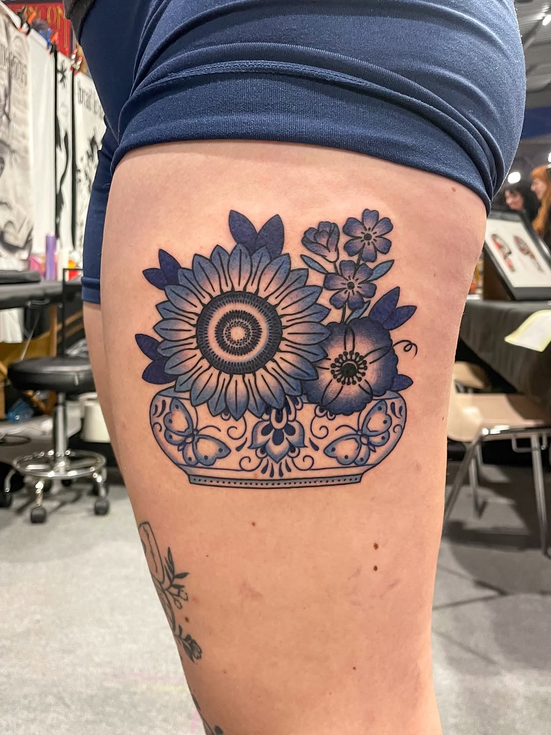 Tattoo by @lauriepocket.tattoo — black_and_grey, ornamental