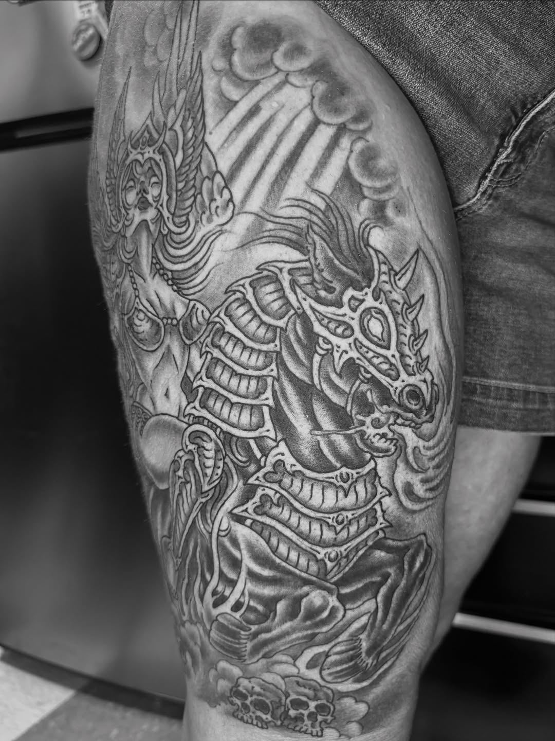 Tattoo by @j_ranno — black_and_grey, realism
