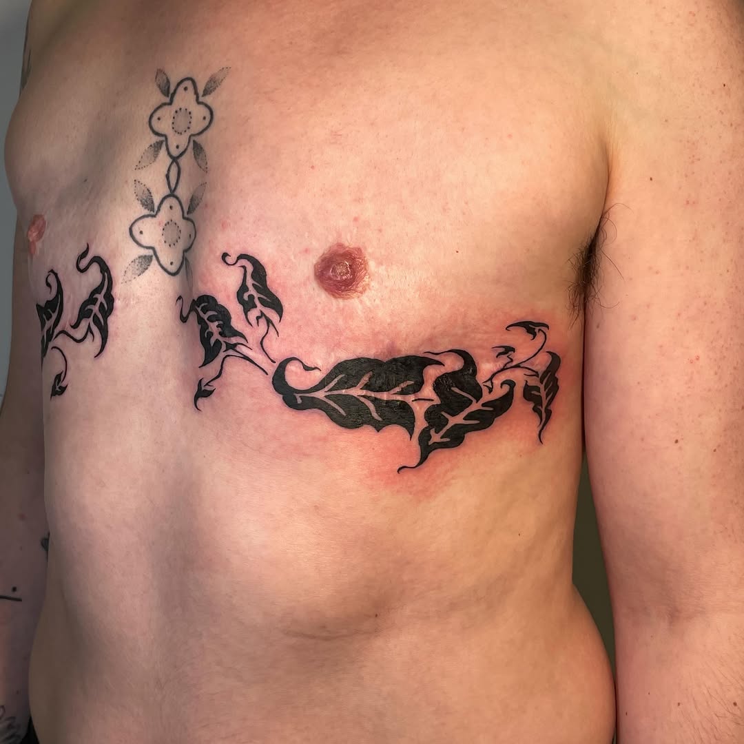 Tattoo by @iris.tats — blackwork, illustrative