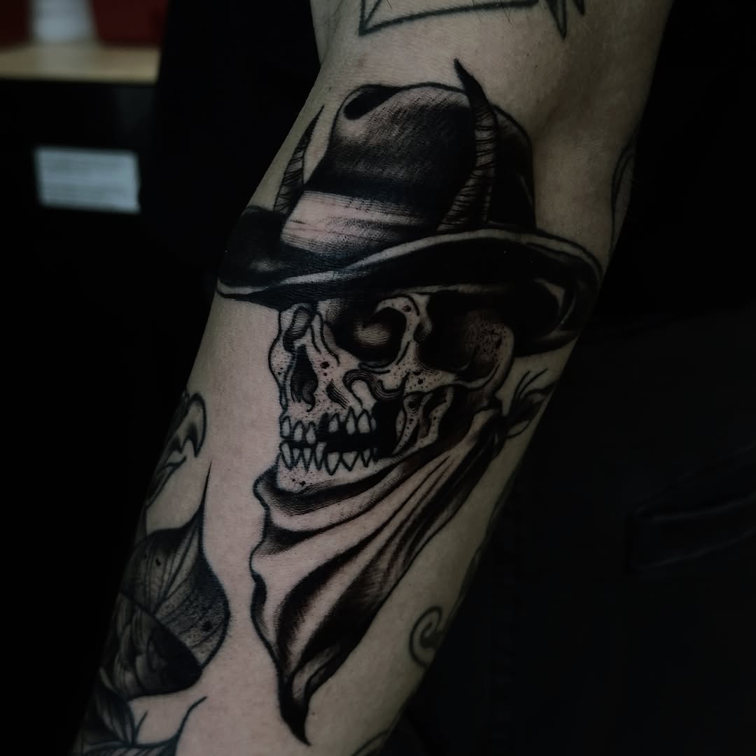 Tattoo by @tattooboston — black_and_grey