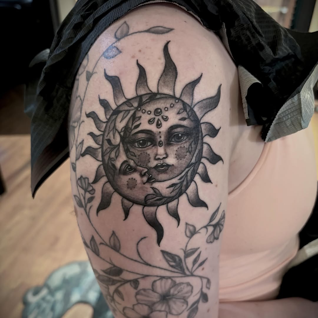 Tattoo by @ghostlife — black_and_grey