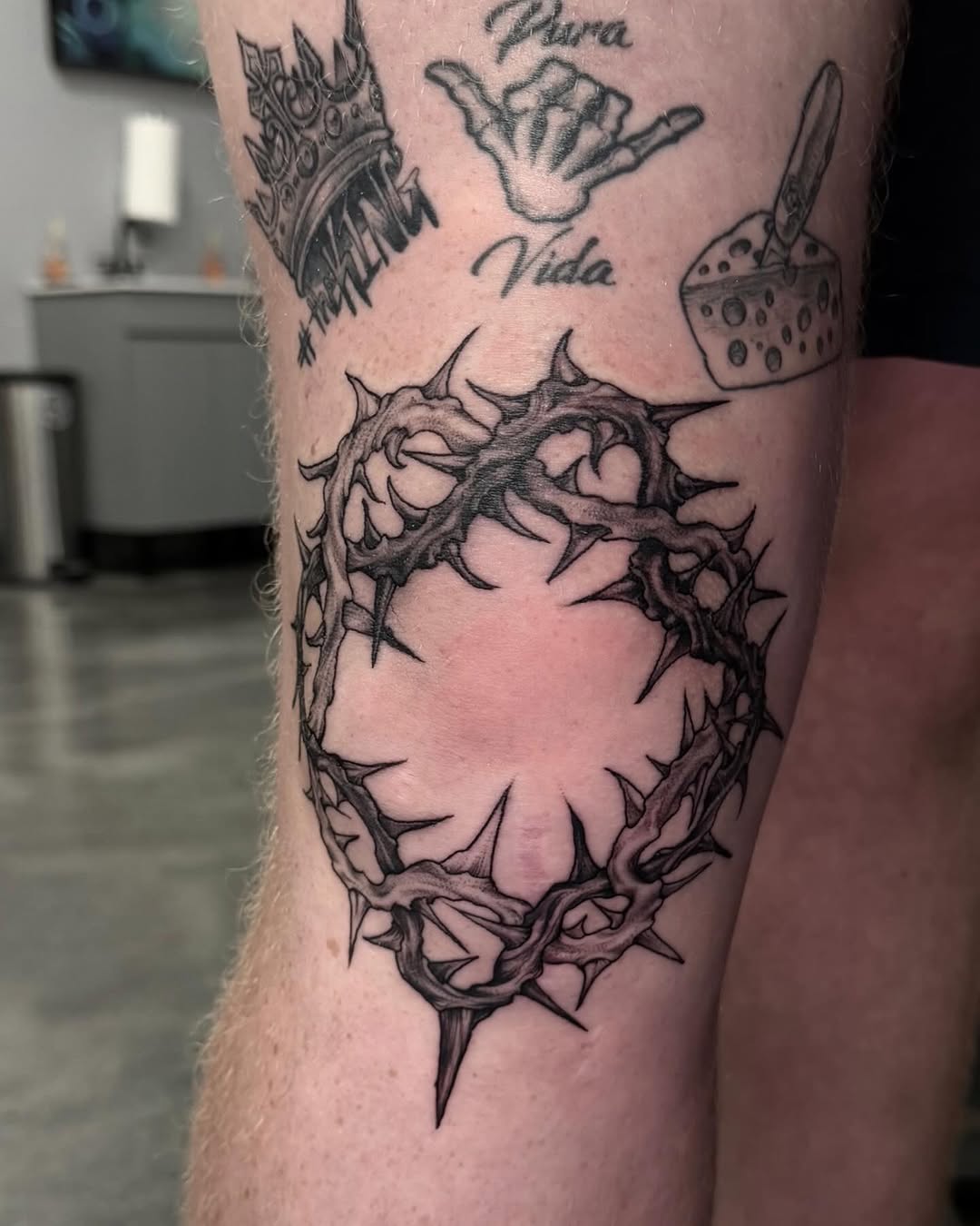 Tattoo by @skerrybrownie — black_and_grey, realism