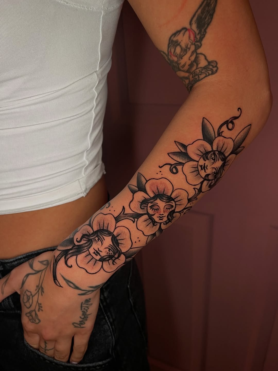Tattoo by @carlygtattoos — american_traditional, black_and_grey