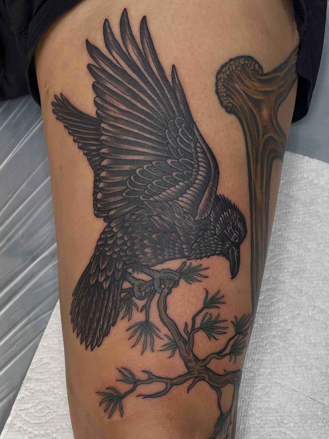 Tattoo by @ajmcguiretattoos β realism, black_and_grey