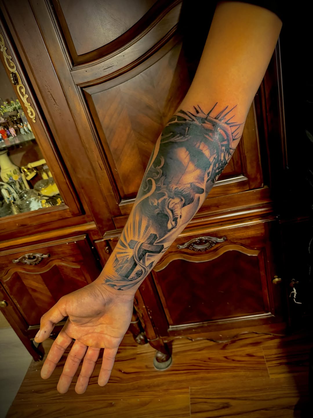 Tattoo by @lalo_inktattoos — realism, black_and_grey