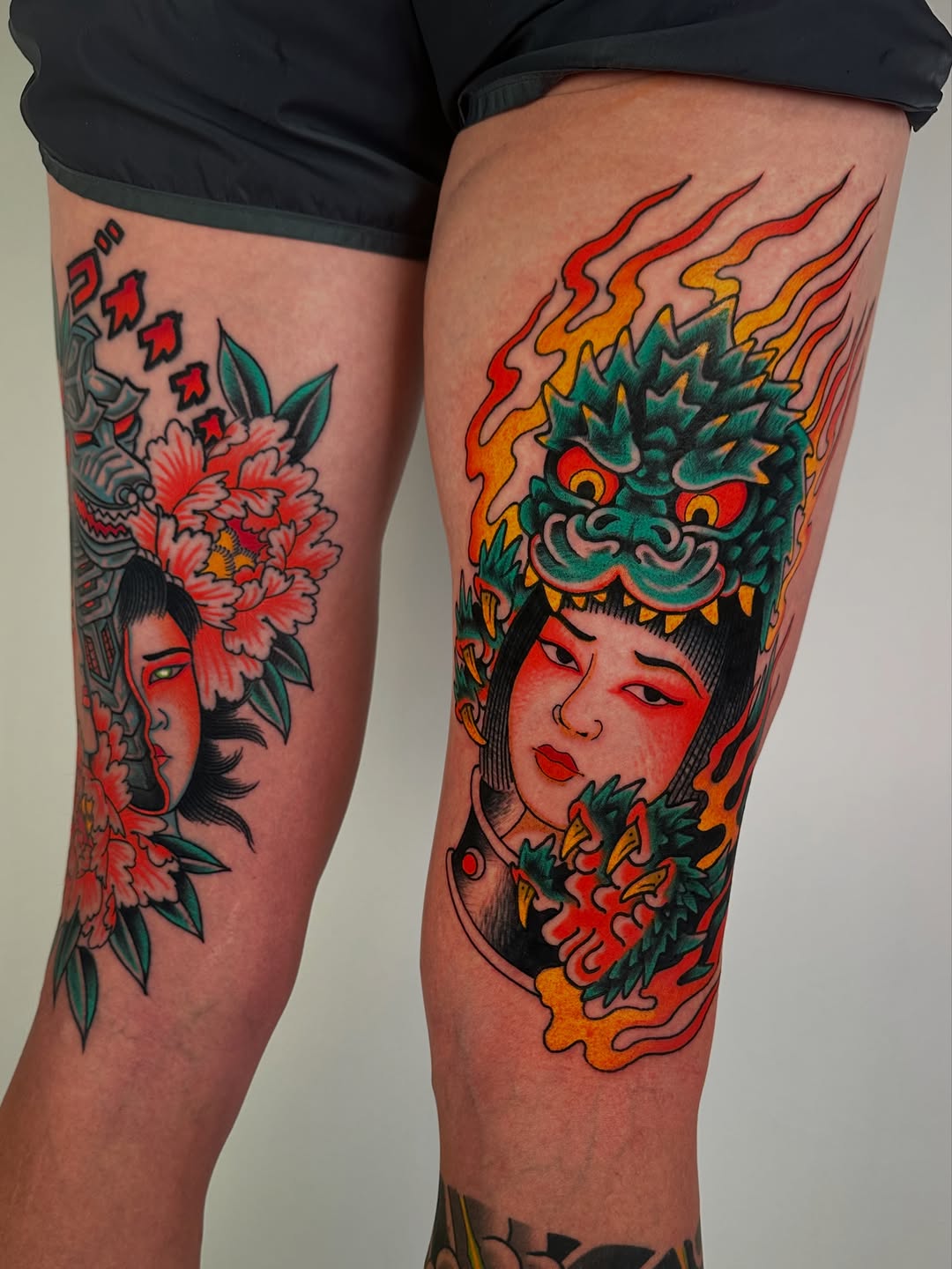 Tattoo by @fleshbrush_ — japanese_irezumi, neo_traditional