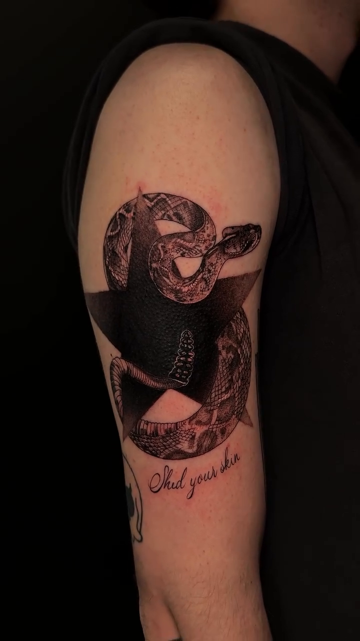 Tattoo by @inkedbyjoie โ blackwork, illustrative