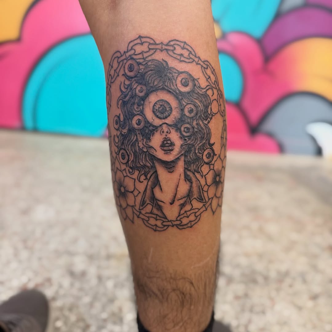 Tattoo by @cherrypoppingchuck — illustrative, dark_realism