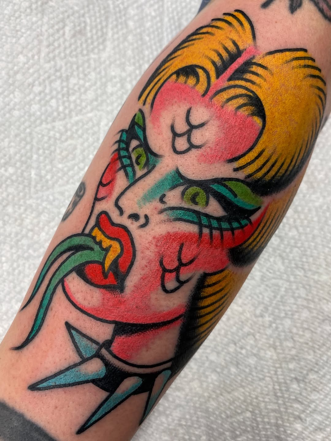 Tattoo by @linneapastel — american_traditional, illustrative