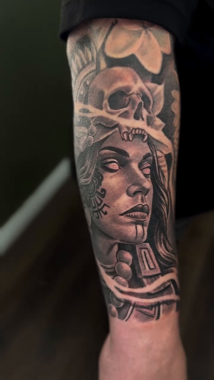 Tattoo by @ibleedink_tattoos โ realism, black_and_grey