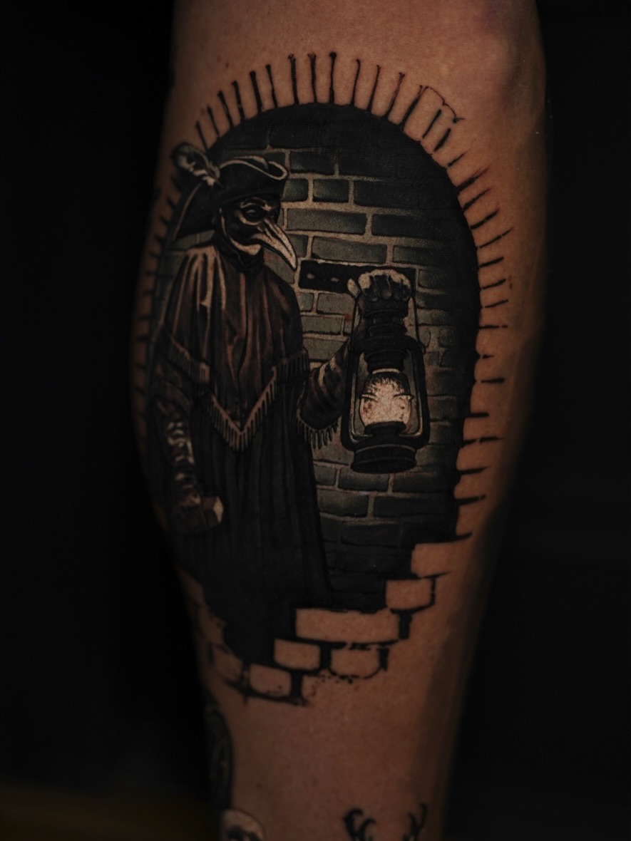 Tattoo by @_hello_vas โ realism, black_and_grey
