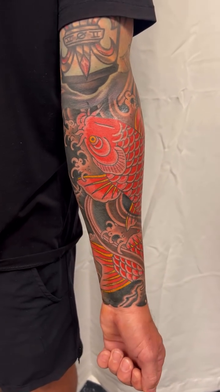 Tattoo by @barnharttattoo โ japanese_irezumi, black_and_grey