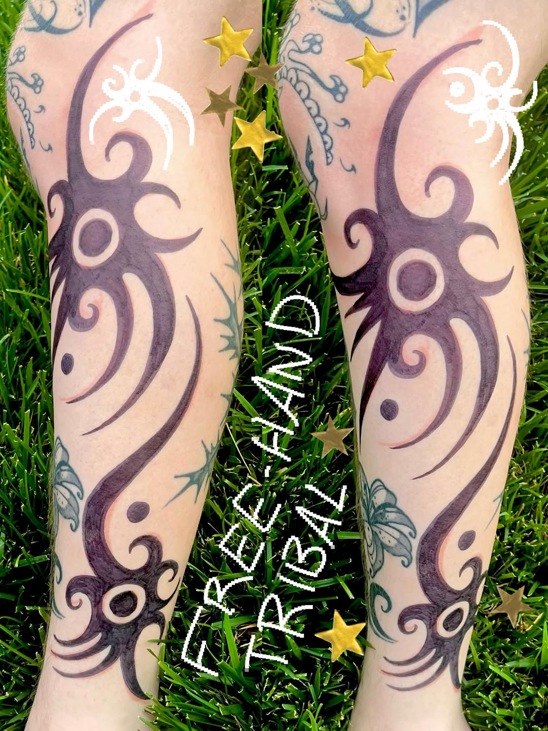 Tattoo by @audreywallacetattoo — tribal, blackwork