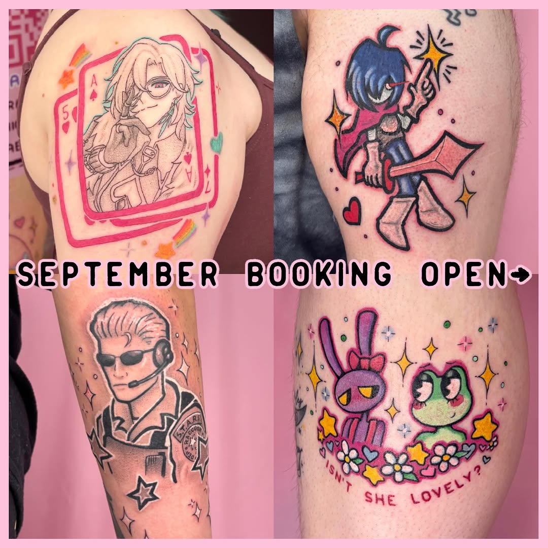 Tattoo by @maemoon.tattoo β anime, fine_line
