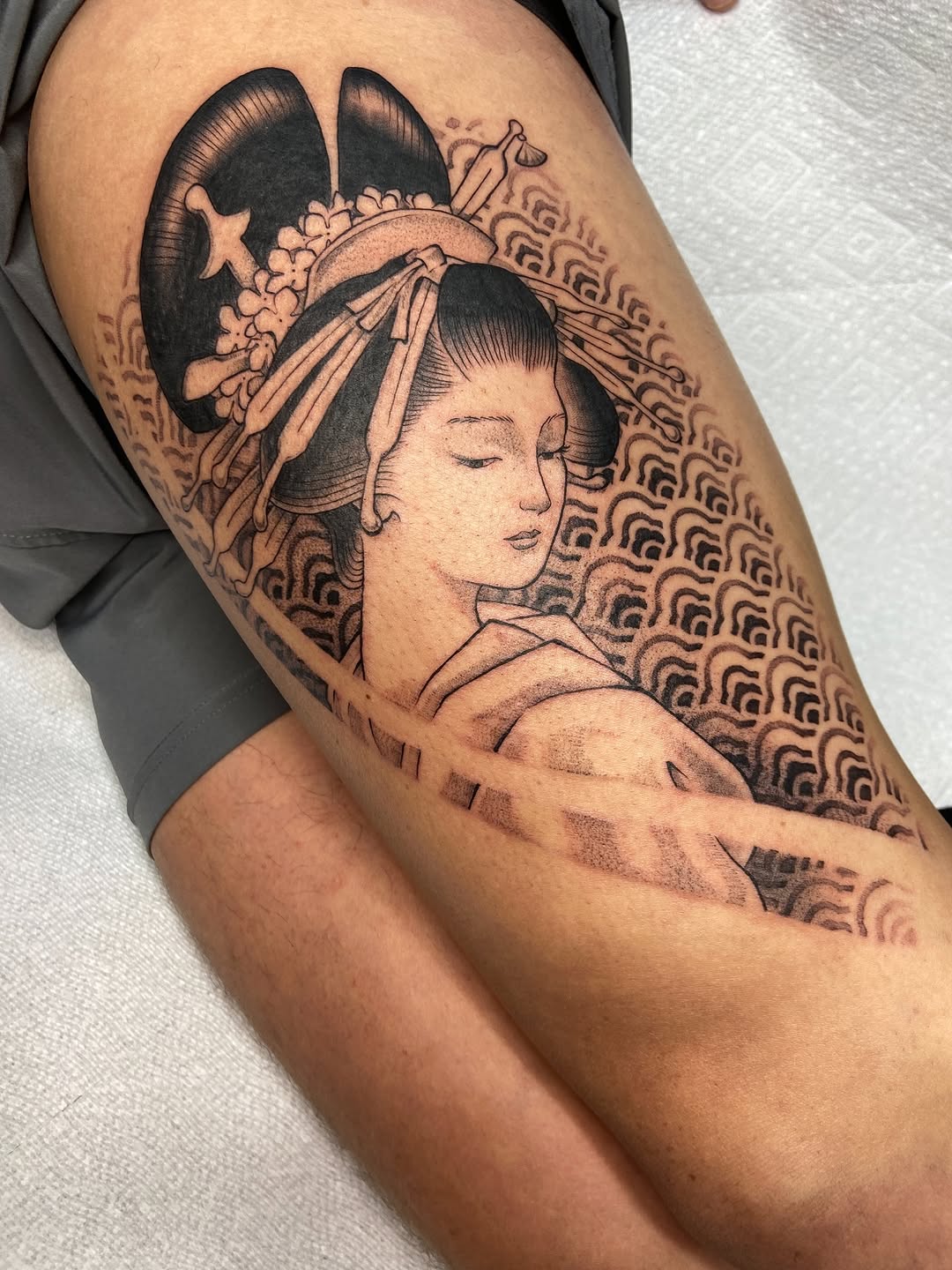 Tattoo by @blairrydell โ japanese_irezumi, black_and_grey