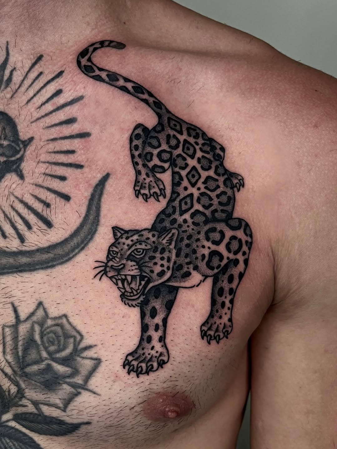 Tattoo by @dirty_funq — blackwork, illustrative