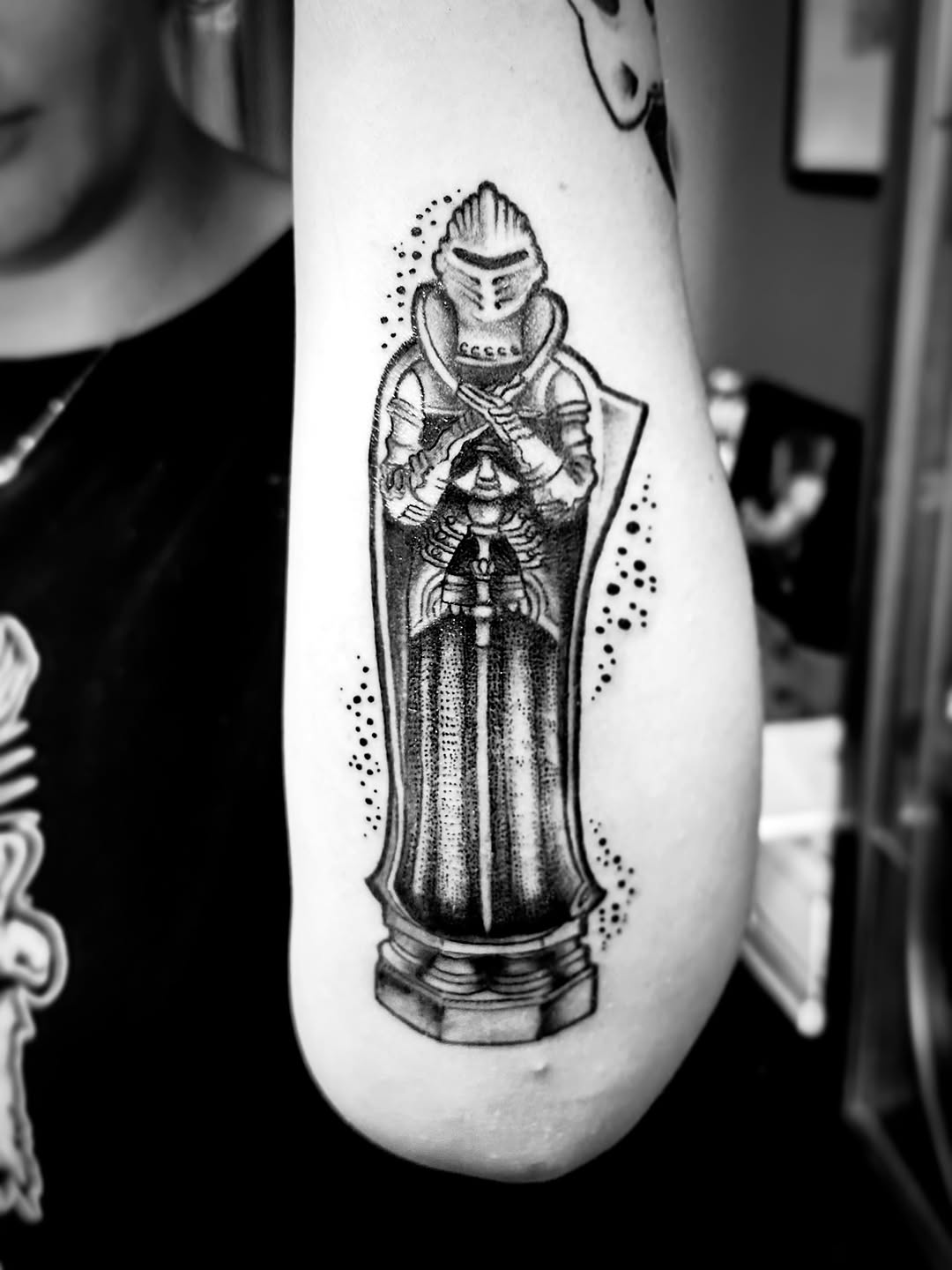 Tattoo by @ink.of.winchester — black_and_grey, illustrative