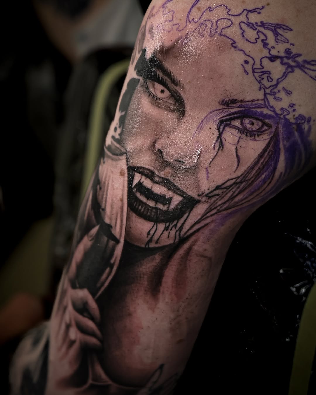 Tattoo by @invadertiv — realism, dark_realism