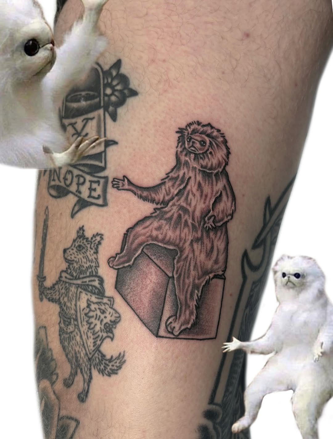 Tattoo by @avabradysart — black_and_grey