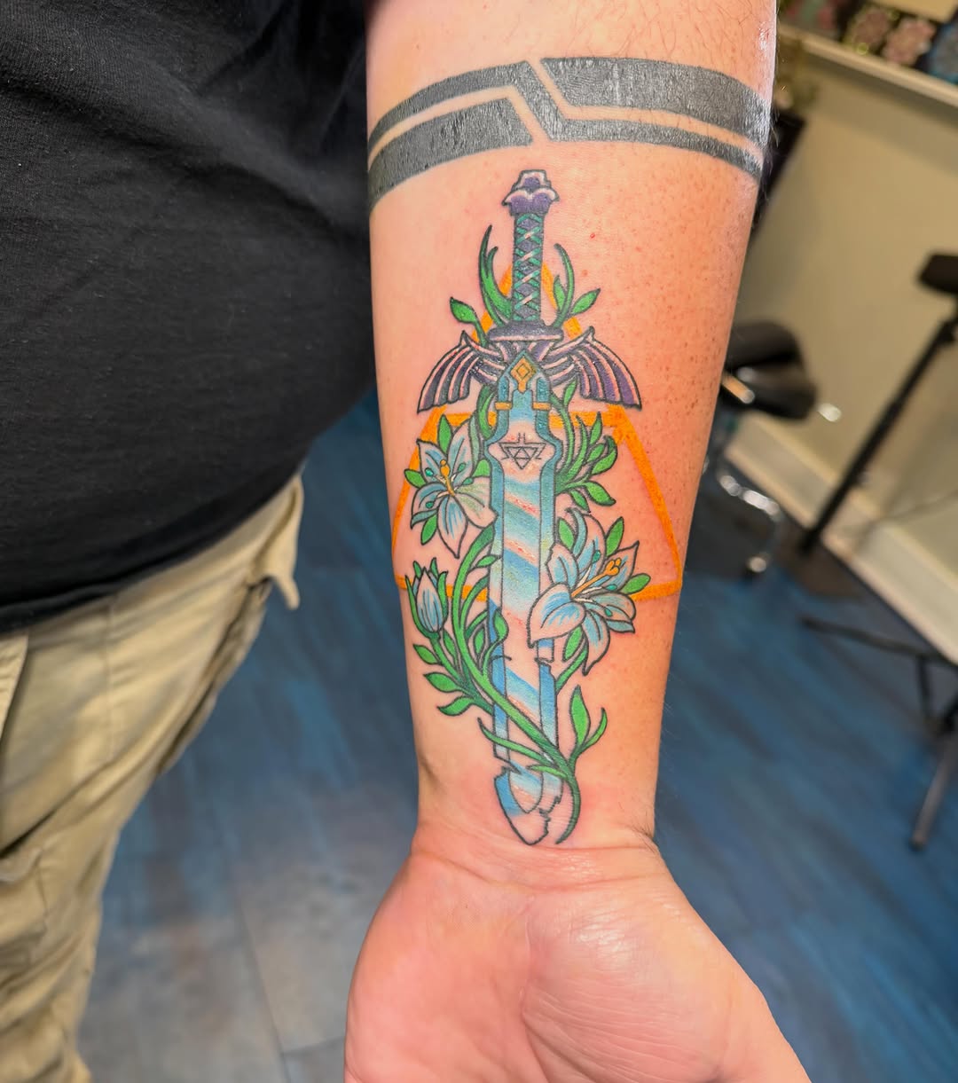 Tattoo by @doms.art.kc — neo_traditional, anime