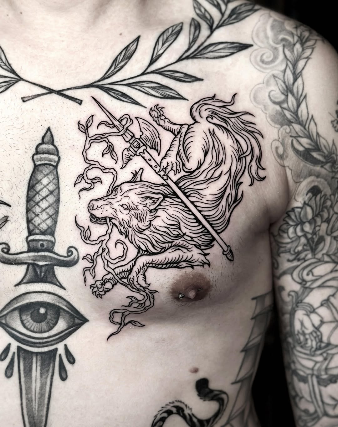 Tattoo by @sashawoland β blackwork, illustrative