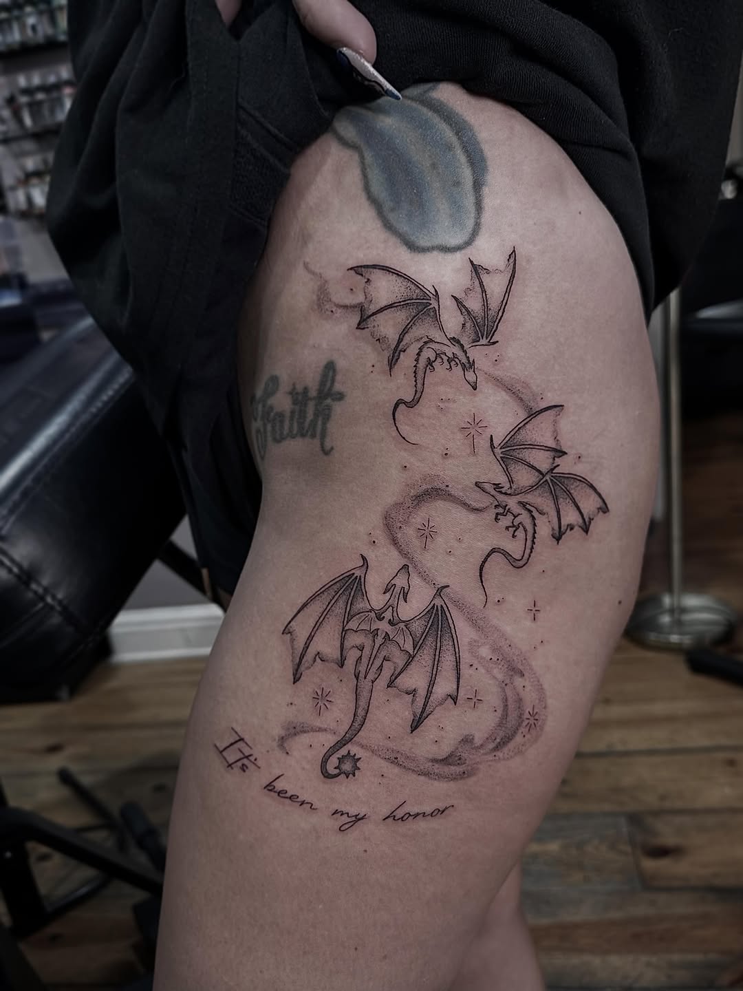 Tattoo by @veggiesaurus — fine_line