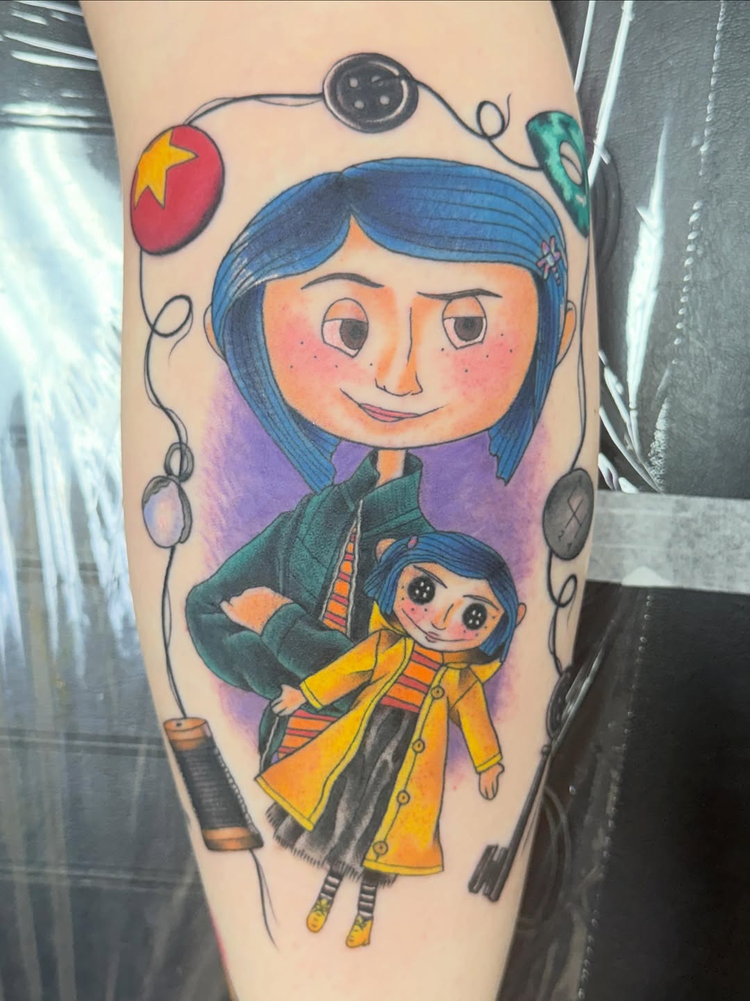 Tattoo by @kennacat_tattoos — illustrative, new_school