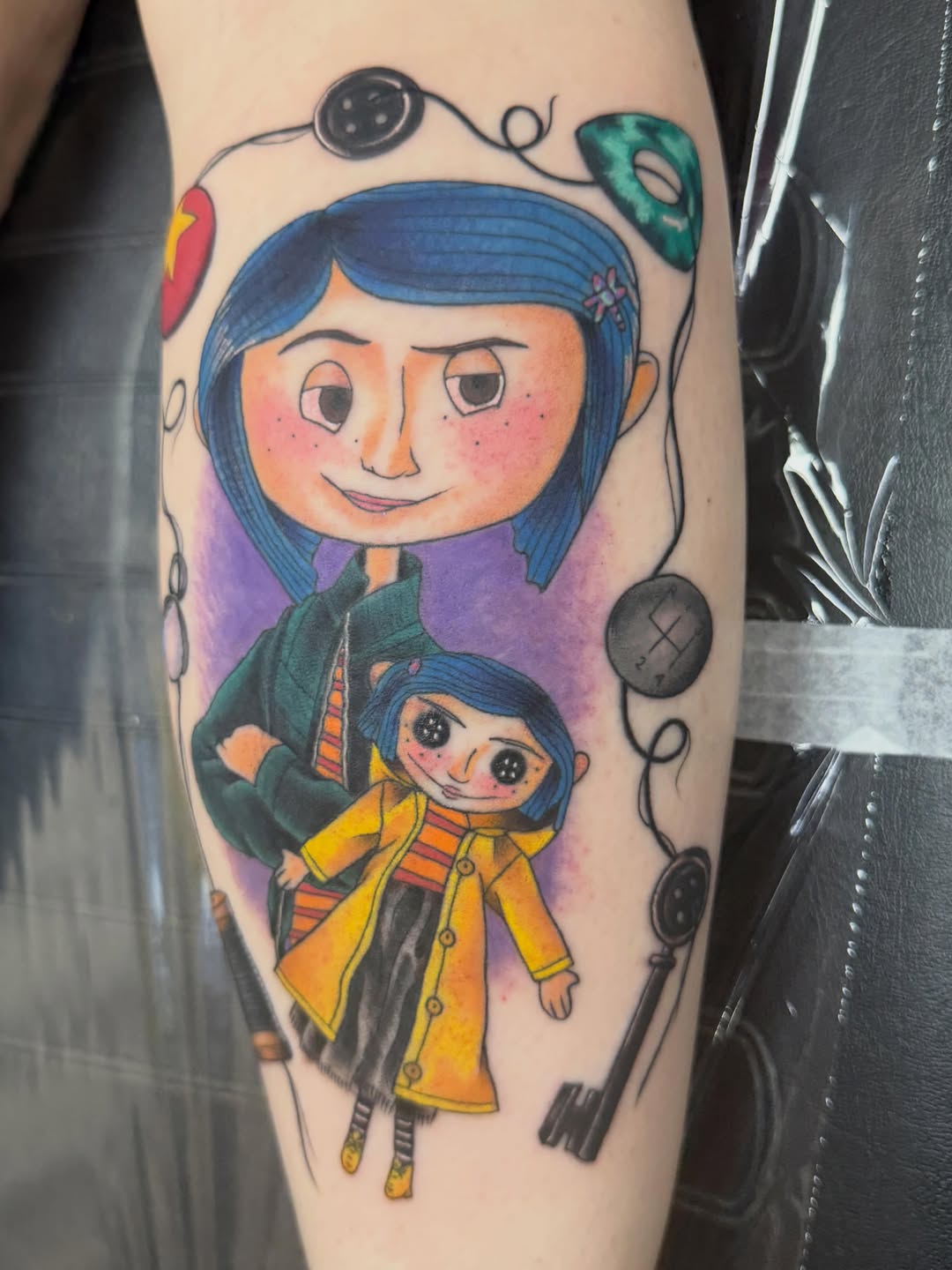 Tattoo by @kennacat_tattoos — illustrative, anime