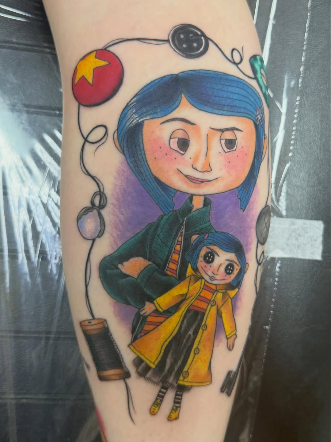Tattoo by @kennacat_tattoos — illustrative, new_school