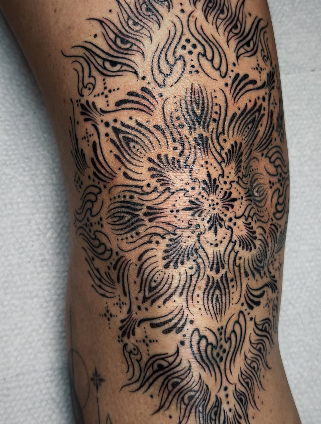 Tattoo by @laurynjenesis — geometric, dotwork