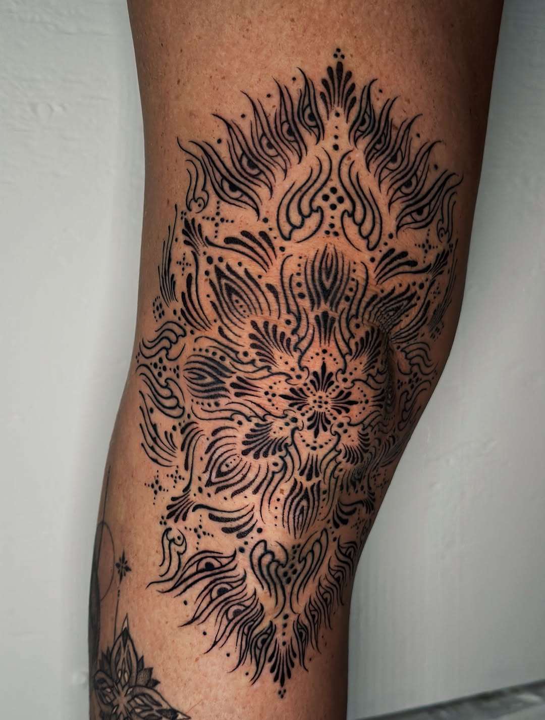 Tattoo by @laurynjenesis — blackwork, ornamental