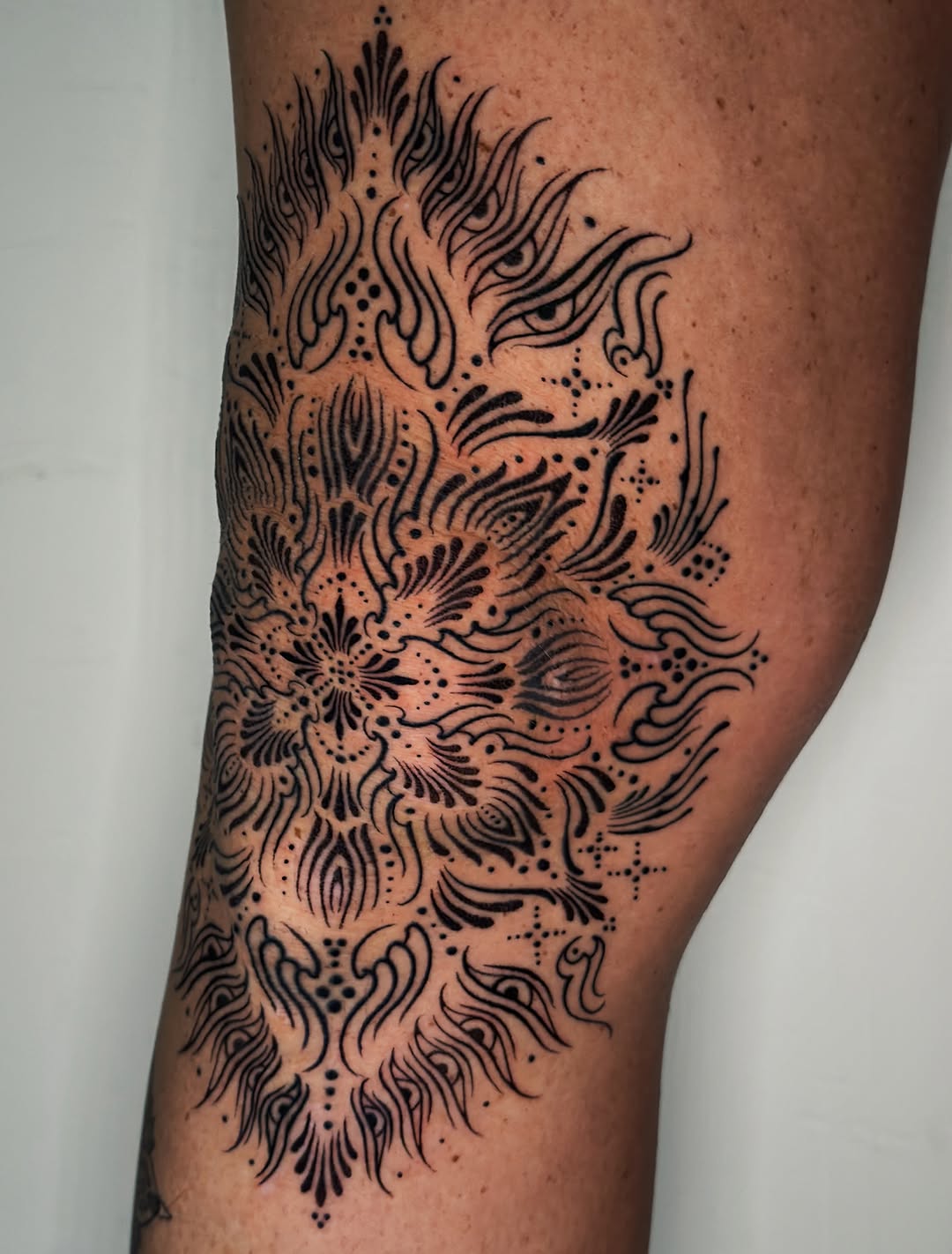 Tattoo by @laurynjenesis — geometric, illustrative