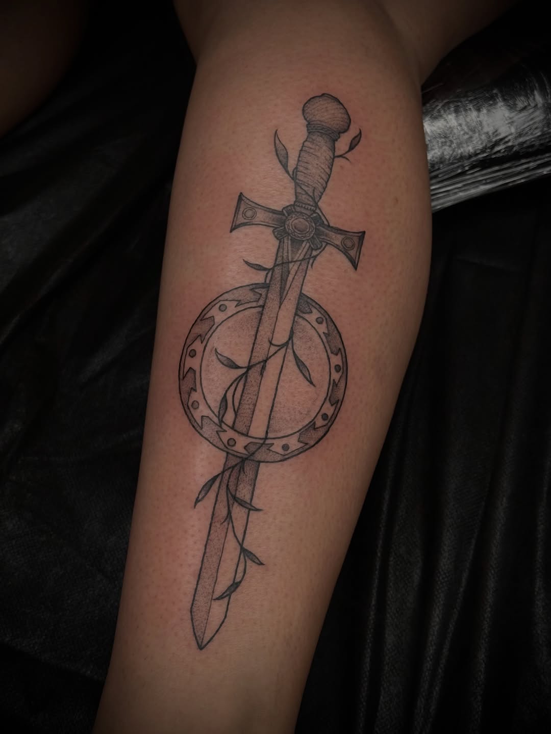 Tattoo by @new_erah_design — fine_line, black_and_grey