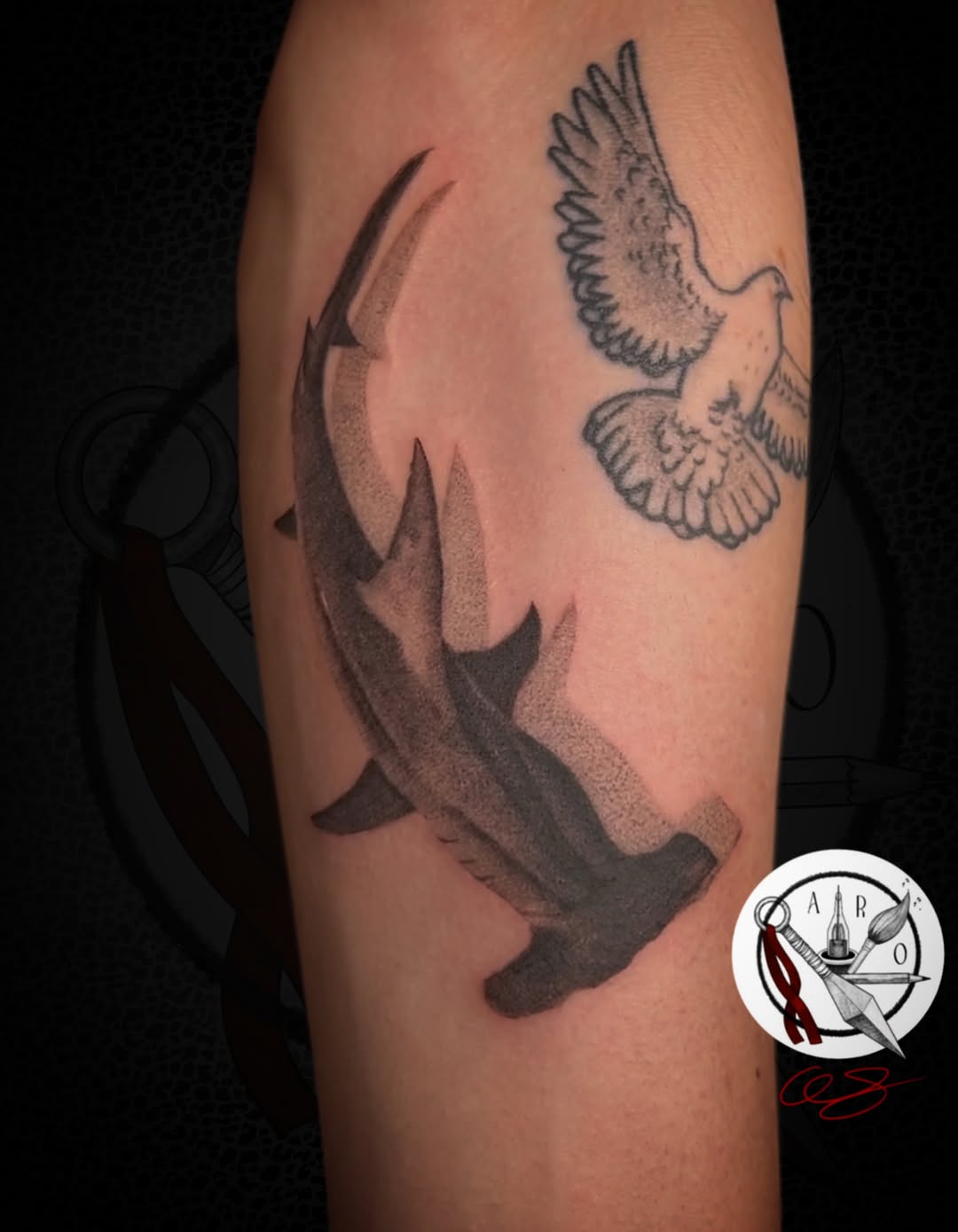 Tattoo by @a.real.otaku.tattoos — black_and_grey, realism