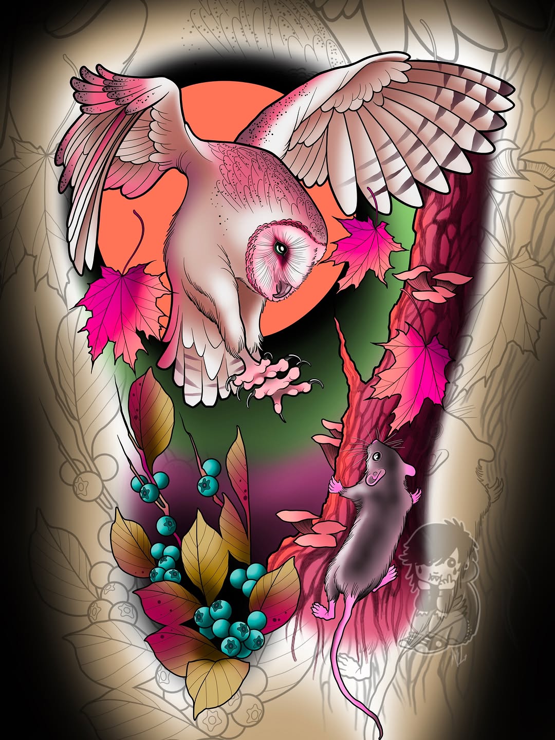 Tattoo by @nateleslietattoo — neo_traditional, realism