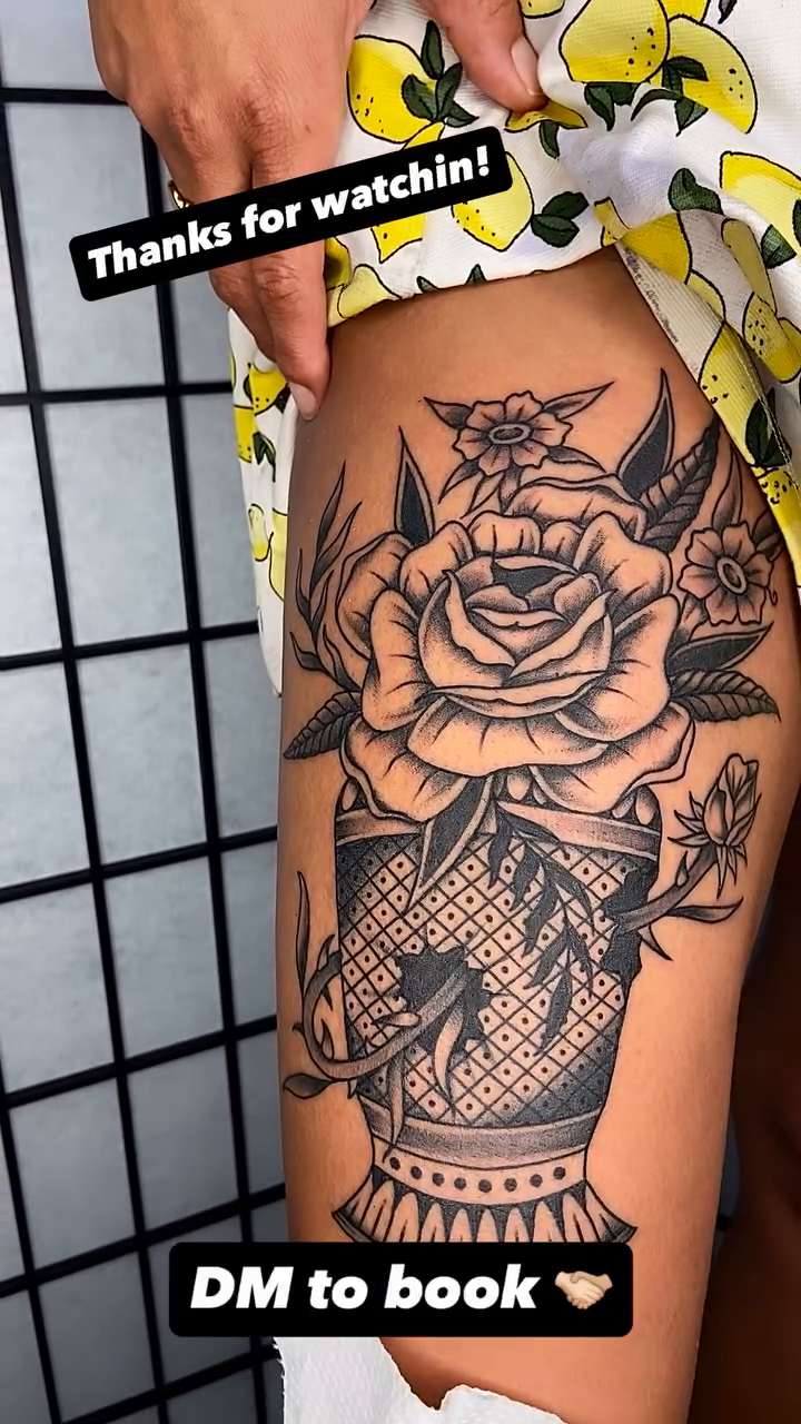 Tattoo by @ryansflashstash — illustrative, black_and_grey