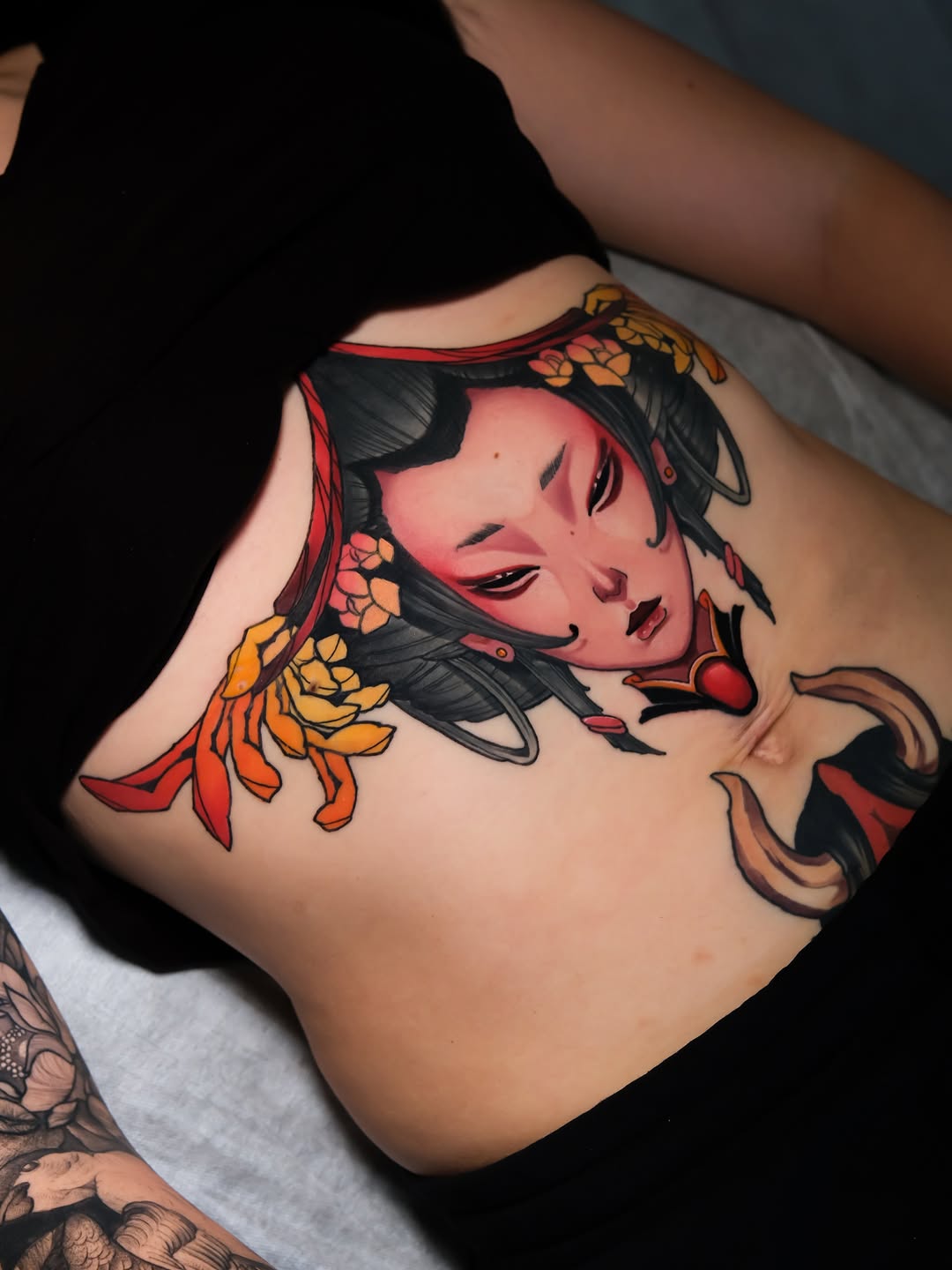 Tattoo by @harleytattooartist β neo_traditional, japanese_irezumi